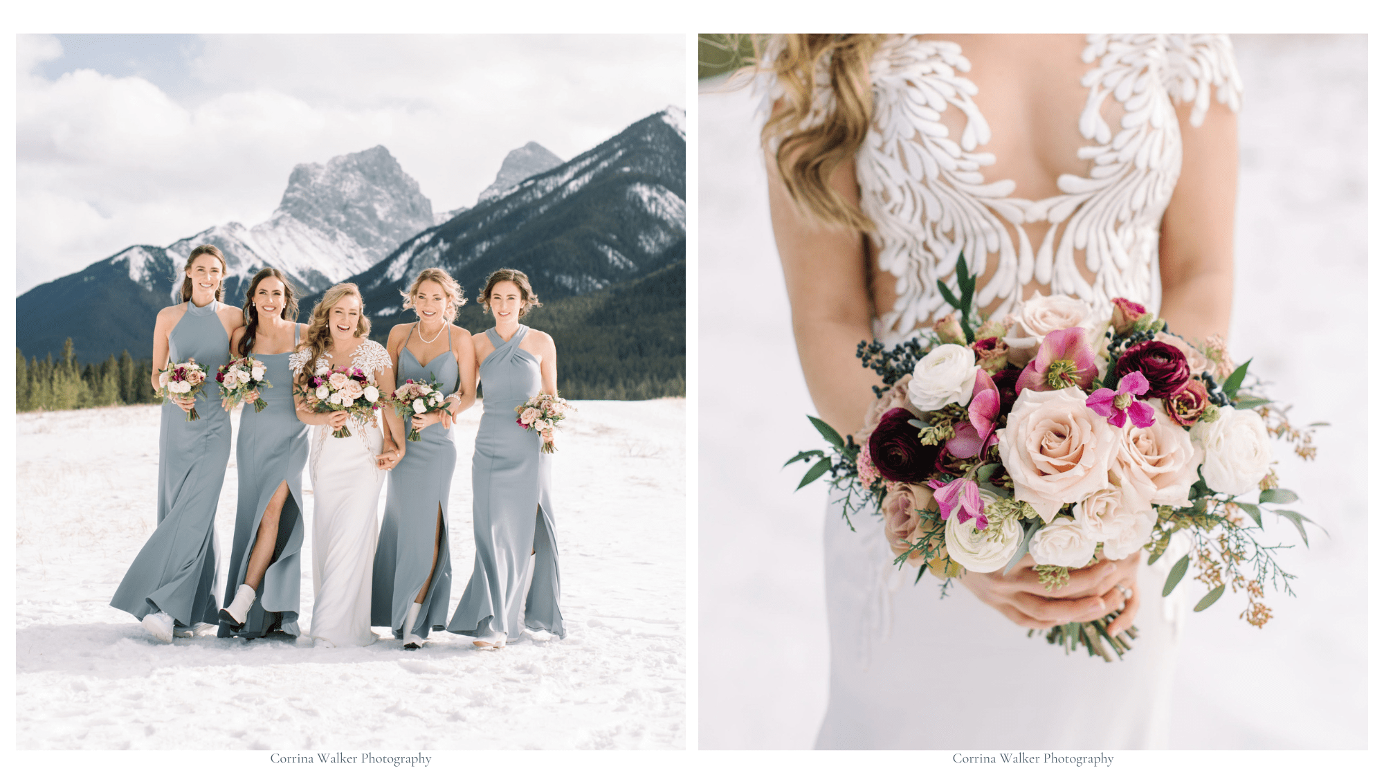 Winter Bridal Bouquets, image size:2000x1133