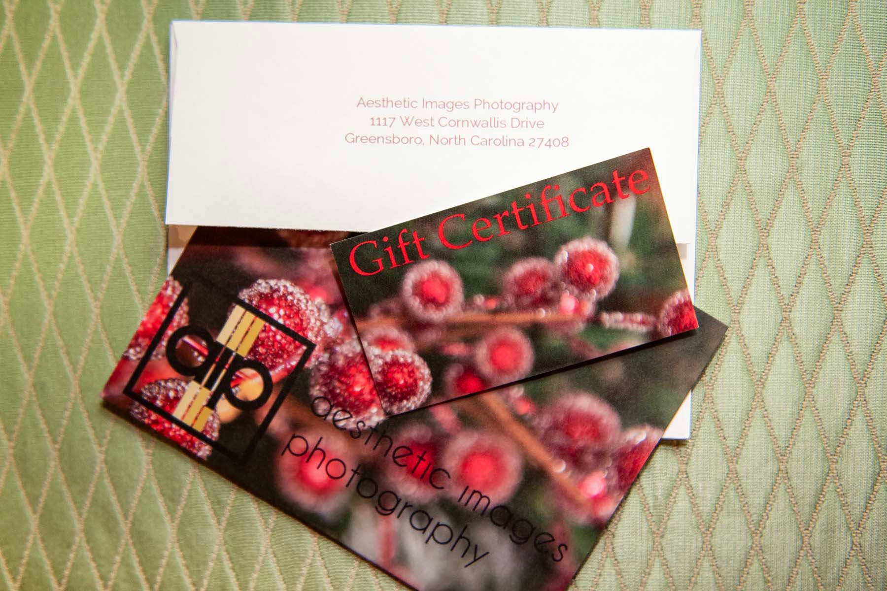 Gift Certificates, Family Photography, North Carolina, Aesthetic Images Photography