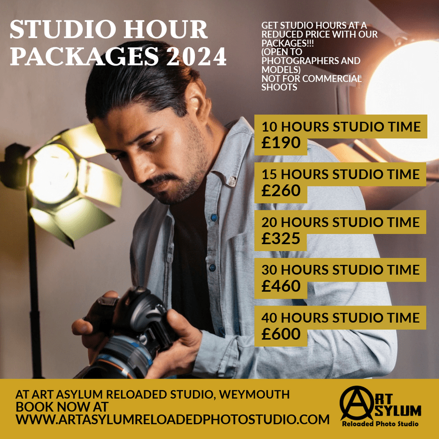 STUDIO HOUR PACKAGES Art Asylum Reloaded photo studio