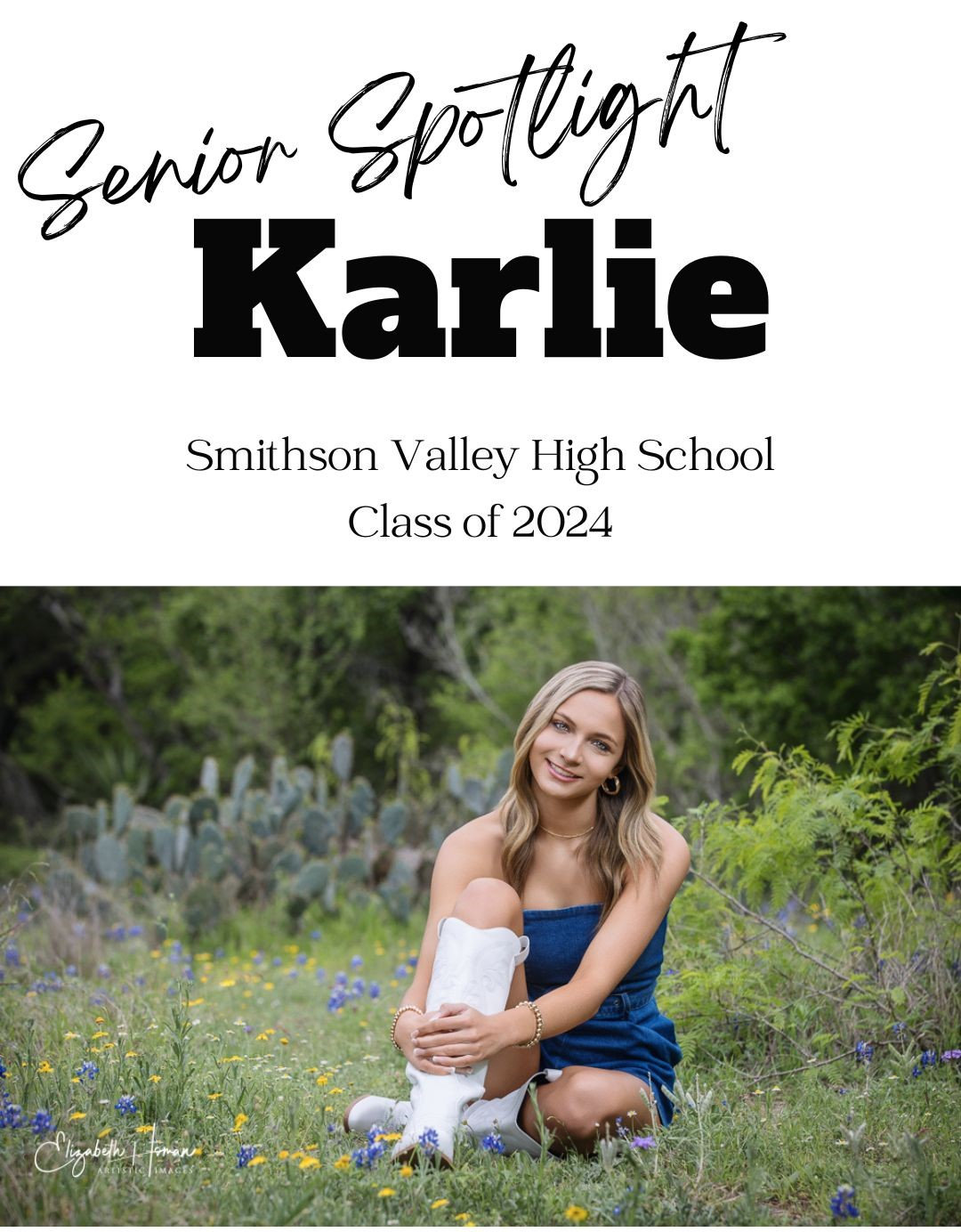 Senior Spotlight: Karlie Class of 2024, Smithson Valley HS